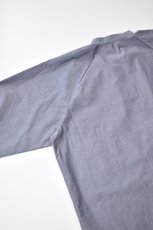 画像10: FLISTFIA (フリストフィア) Over Sized Band Collar Shirts [CHAMBRAY] (10)
