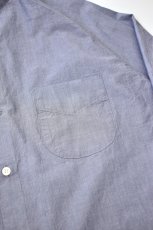 画像5: FLISTFIA (フリストフィア) Over Sized Band Collar Shirts [CHAMBRAY] (5)