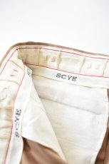 画像7: SCYE BASICS (サイベーシックス) San Joaquin Cotton Tapered Pleated Trousers [BEIGE] (7)
