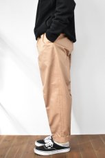 画像13: SCYE BASICS (サイベーシックス) San Joaquin Cotton Tapered Pleated Trousers [BEIGE] (13)