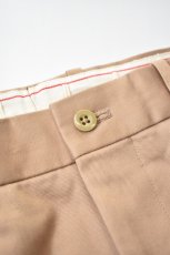 画像5: SCYE BASICS (サイベーシックス) San Joaquin Cotton Tapered Pleated Trousers [BEIGE] (5)