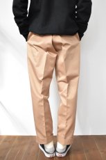 画像14: SCYE BASICS (サイベーシックス) San Joaquin Cotton Tapered Pleated Trousers [BEIGE] (14)