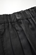 画像4: FLISTFIA (フリストフィア) Tuck Wide Trousers [BLACK] (4)