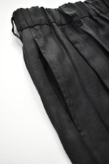 画像5: FLISTFIA (フリストフィア) Tuck Wide Trousers [BLACK] (5)