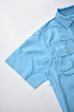画像7: GUIDE'S CHOICE (ガイドチョイス) PACA Fishing Shirts Short Sleeve [COLUMBIA BLUE] (7)