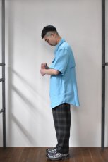 画像17: CEASTERS (ケステル) 2Pleats Easy Trousers [GREEN/GRAY CHECK] (17)