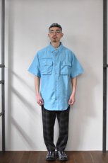 画像16: GUIDE'S CHOICE (ガイドチョイス) PACA Fishing Shirts Short Sleeve [COLUMBIA BLUE] (16)