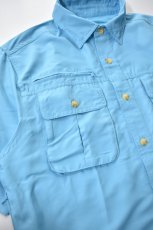 画像5: GUIDE'S CHOICE (ガイドチョイス) PACA Fishing Shirts Short Sleeve [COLUMBIA BLUE] (5)