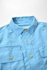 画像3: GUIDE'S CHOICE (ガイドチョイス) PACA Fishing Shirts Short Sleeve [COLUMBIA BLUE] (3)