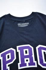 画像3: 【SALE!】Progress Running Club (プログレスランニングクラブ) TRIPLE-ARCH S/SLV Tee [NAVY] (3)