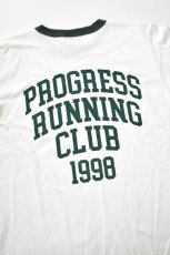 画像9: Progress Running Club (プログレスランニングクラブ) QUADRUPLE S/SLV RINGER Tee [WHITE/DK.GREEN] (9)