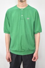 画像11: SCYE BASICS (サイベーシックス) Cotton Pique Henley Neck Shirt [GREEN] (11)