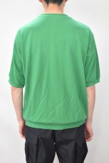 画像13: SCYE BASICS (サイベーシックス) Cotton Pique Henley Neck Shirt [GREEN] (13)