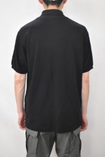 画像13: SCYE BASICS (サイベーシックス) Cotton Pique Polo Shirt [BLACK] (13)