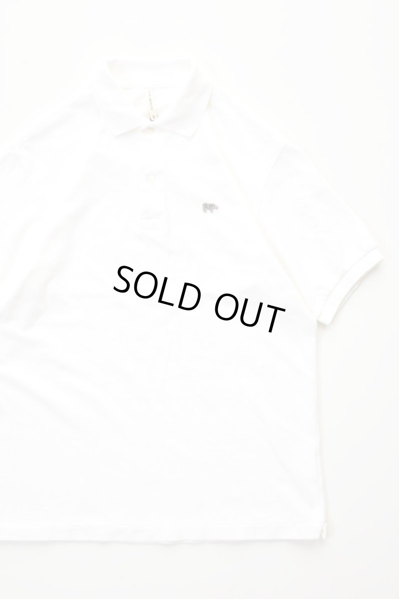画像1: 【SALE!】SCYE BASICS (サイベーシックス) Cotton Pique Polo Shirt [OFF WHITE] (1)