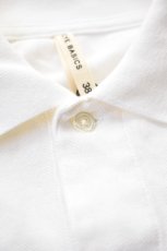 画像4: SCYE BASICS (サイベーシックス) Cotton Pique Polo Shirt [OFF WHITE] (4)