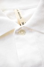 画像4: 【SALE!】SCYE BASICS (サイベーシックス) Cotton Pique Polo Shirt [OFF WHITE] (4)