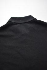 画像9: SCYE BASICS (サイベーシックス) Cotton Pique Polo Shirt [BLACK] (9)