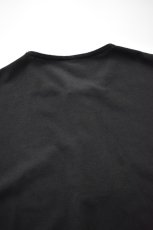 画像9: SCYE BASICS (サイベーシックス) Cotton Pique Henley Neck Shirt [BLACK] (9)