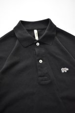 画像3: SCYE BASICS (サイベーシックス) Cotton Pique Polo Shirt [BLACK] (3)