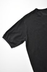 画像10: SCYE BASICS (サイベーシックス) Cotton Pique Henley Neck Shirt [BLACK] (10)