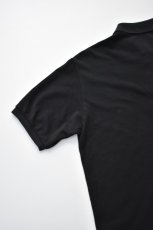 画像10: SCYE BASICS (サイベーシックス) Cotton Pique Polo Shirt [BLACK] (10)