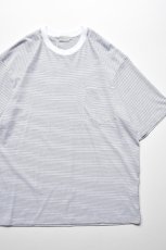 画像1: handvaerk (ハンドバーク) 60/2 S/S BIG T-SHIRT [WHITE/BLACK] (1)