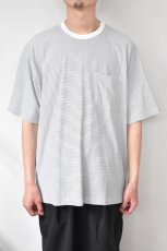 画像11: handvaerk (ハンドバーク) 60/2 S/S BIG T-SHIRT [WHITE/BLACK] (11)