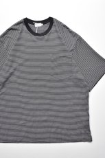 画像1: handvaerk (ハンドバーク) 60/2 S/S BIG T-SHIRT [BLACK/WHITE] (1)