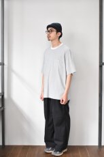 画像15: handvaerk (ハンドバーク) 60/2 S/S BIG T-SHIRT [WHITE/BLACK] (15)