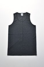 画像1: 【SALE!】WALLA WALLA SPORT (ワラワラスポーツ) THERMAL TANK TOP [BLACK] (1)