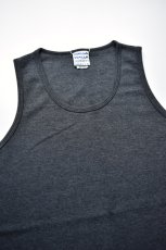 画像2: 【SALE!】WALLA WALLA SPORT (ワラワラスポーツ) THERMAL TANK TOP [BLACK] (2)