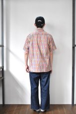 画像19: GITMAN VINTAGE (ギットマンヴィンテージ) Alexander Girard Broken Stripe Camp Shirt [GRAY STRIPE] (19)