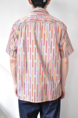 画像15: GITMAN VINTAGE (ギットマンヴィンテージ) Alexander Girard Broken Stripe Camp Shirt [GRAY STRIPE] (15)