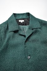 画像3: Scye (サイ) Printed Linen Camp Collar Shirt [GREEN FOREST] (3)