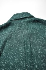 画像10: Scye (サイ) Printed Linen Camp Collar Shirt [GREEN FOREST] (10)