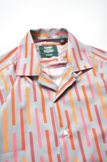 画像3: GITMAN VINTAGE (ギットマンヴィンテージ) Alexander Girard Broken Stripe Camp Shirt [GRAY STRIPE] (3)