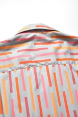 画像10: GITMAN VINTAGE (ギットマンヴィンテージ) Alexander Girard Broken Stripe Camp Shirt [GRAY STRIPE] (10)