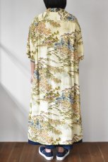 画像17: 【For WOMEN】orslow (オアスロウ) LONG HAWAIIAN SHIRTS DRESS [YELLOW] (17)