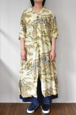 画像14: 【For WOMEN】orslow (オアスロウ) LONG HAWAIIAN SHIRTS DRESS [YELLOW] (14)