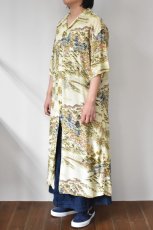画像15: 【For WOMEN】orslow (オアスロウ) LONG HAWAIIAN SHIRTS DRESS [YELLOW] (15)