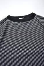 画像3: 【For WOMEN】handvaerk (ハンドバーク) 60/2 CAP SLEEVE T-SHIRT [BLACK/WHITE] (3)