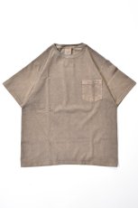 画像2: 【SALE!】GOODWEAR (グッドウェア) S/S POCKET TEE PIGMENT DYE [BROWN] (2)