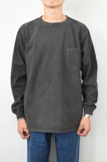 画像10: 【SALE!】GOODWEAR (グッドウェア) L/S POCKET TEE PIGMENT DYE [BLACK] (10)