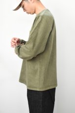 画像11: 【SALE!】GOODWEAR (グッドウェア) L/S POCKET TEE PIGMENT DYE [OLIVE] (11)