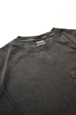 画像3: 【SALE!】GOODWEAR (グッドウェア) L/S POCKET TEE PIGMENT DYE [BLACK] (3)