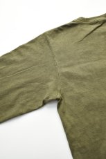 画像9: 【SALE!】GOODWEAR (グッドウェア) L/S POCKET TEE PIGMENT DYE [OLIVE] (9)
