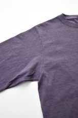 画像4: 【SALE!】GOODWEAR (グッドウェア) L/S POCKET TEE PIGMENT DYE [PURPLE] (4)