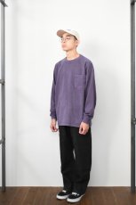 画像14: 【SALE!】GOODWEAR (グッドウェア) L/S POCKET TEE PIGMENT DYE [PURPLE] (14)