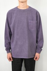 画像10: 【SALE!】GOODWEAR (グッドウェア) L/S POCKET TEE PIGMENT DYE [PURPLE] (10)